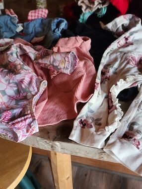 Girls 12 Month Bundle 2 Dresses Onsie Jean Onsie Bathing Suit